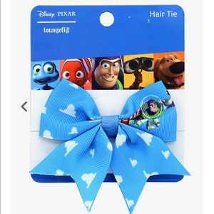 Pixar Toy Story Buzz Lightyear Clouds Bow Hair Tie
